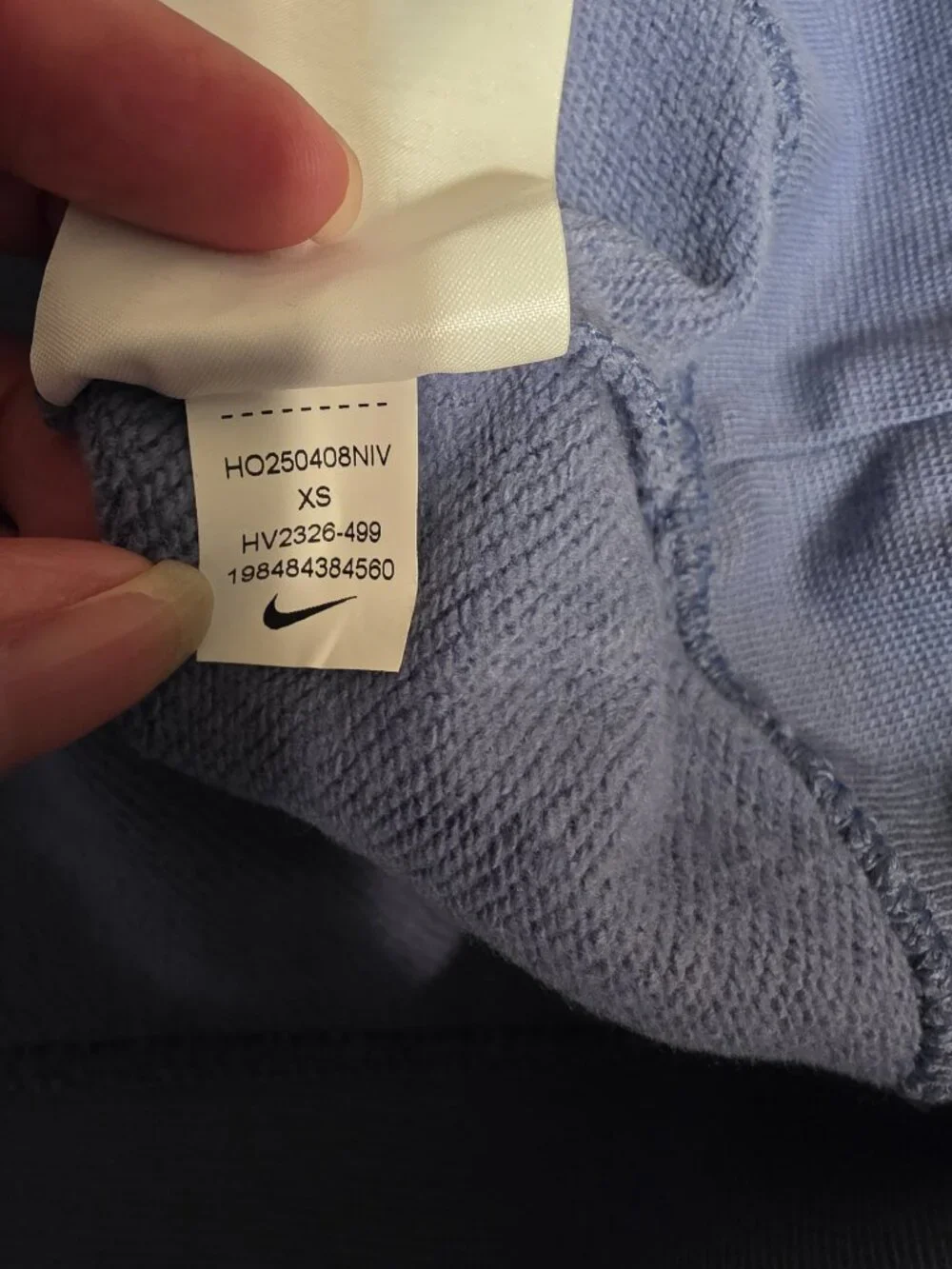 Nike Sportswear Club Fleece Loose Crew Neck Sweatshirt NWT Blue XS